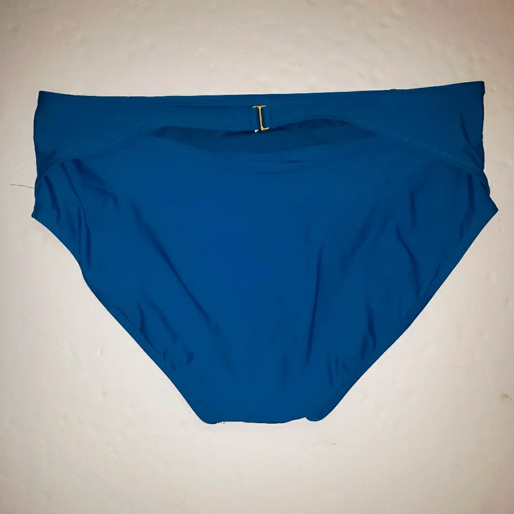 TIME & TRU NWT PLUS 3X 24 26 Blue High Rise SWIM Bottoms NEW - Picture 6 of 6